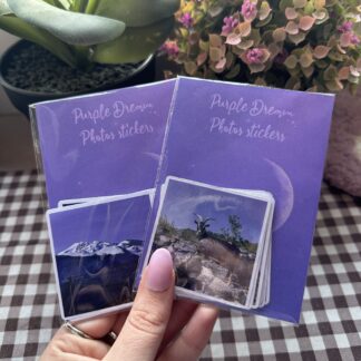 Lot photos stickers Purple Dream