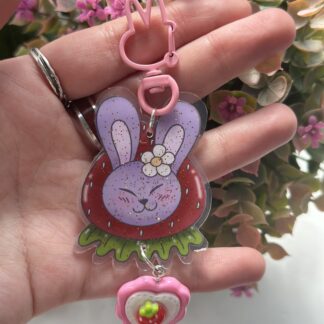 Portes-clés Lapin Fraise